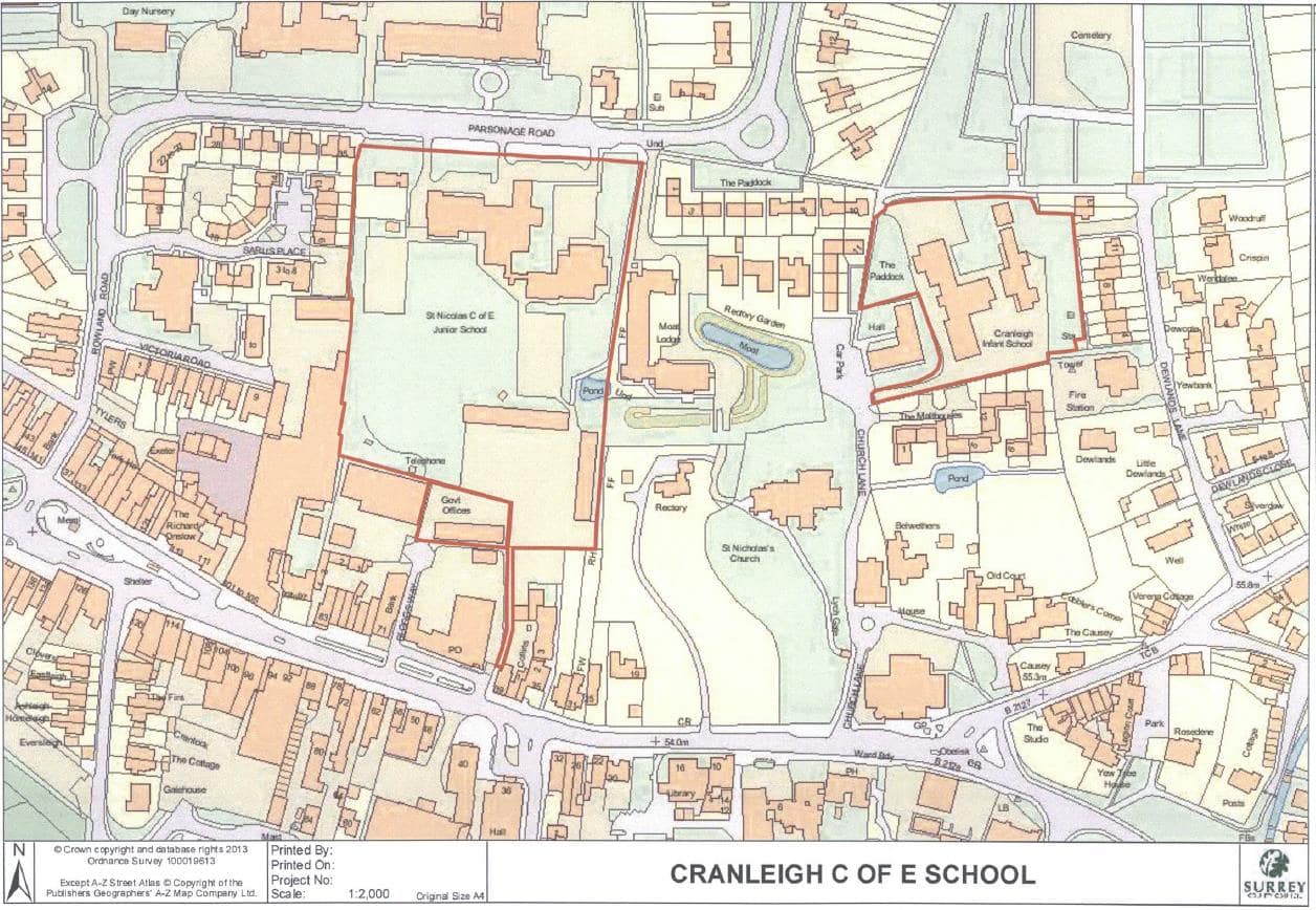 Existing Cranleigh Primary Schools sites