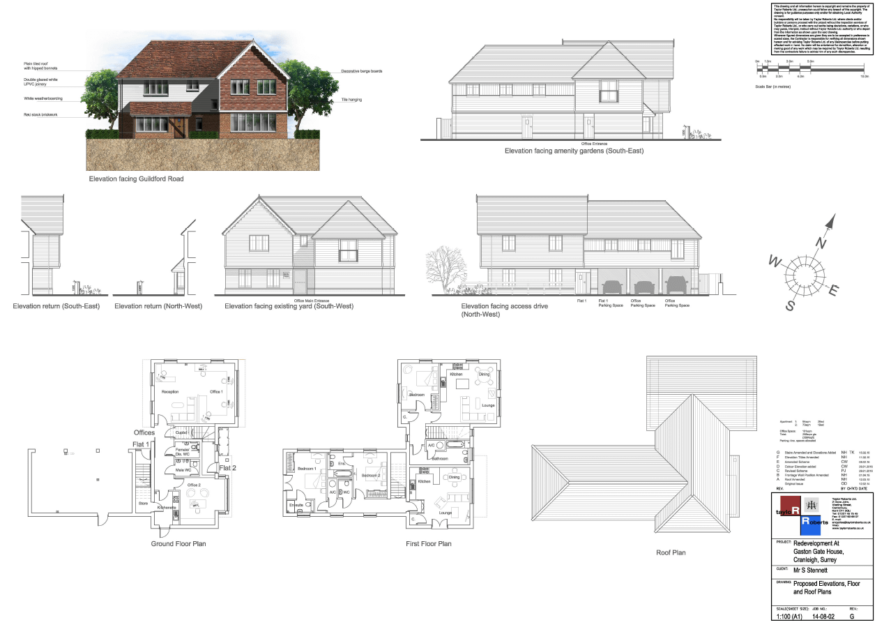 Gaston gate Elevation proposed flats